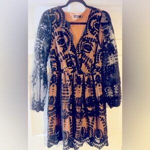 Lace dress long sleeve